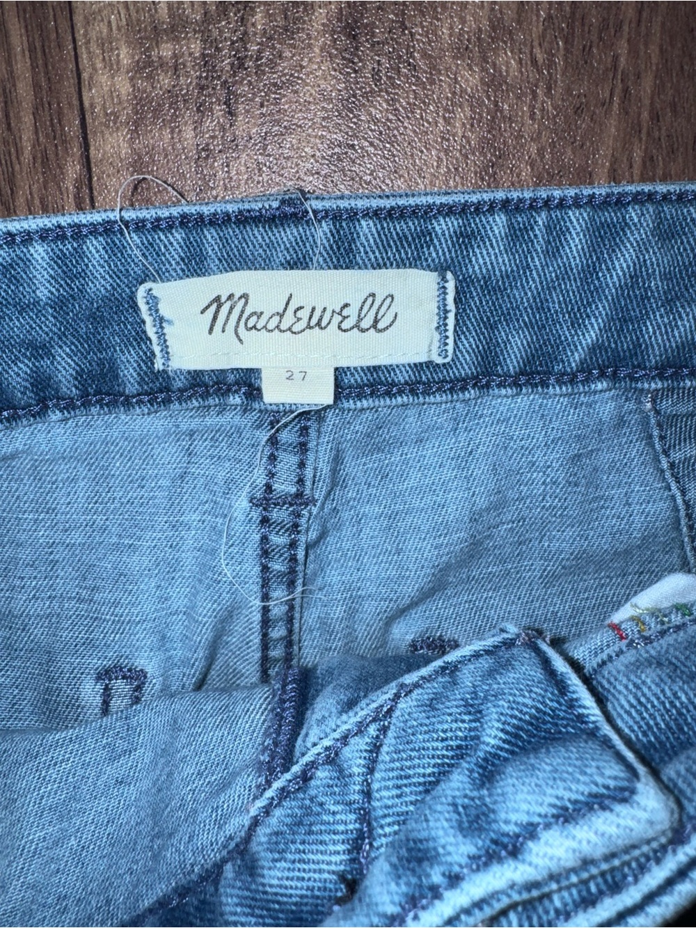 Madewell Emmet Wide-Leg Jeans Rainbow Stitch Jeans - Picture 5 of 7